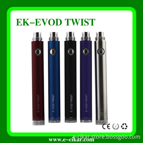 Colorful Variable Voltage E-Cigarette Evod-Twist